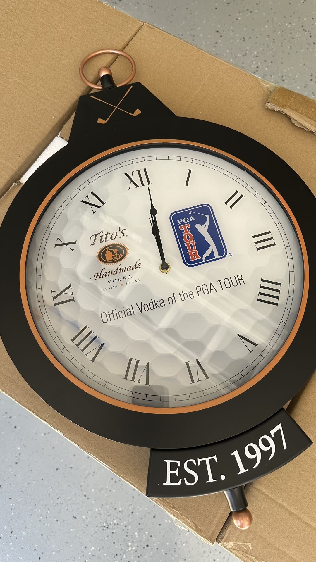 Tito’s Golf Clock