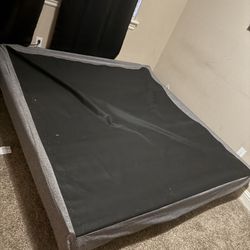 Cali King Bed Frame With Metal And Slates. 