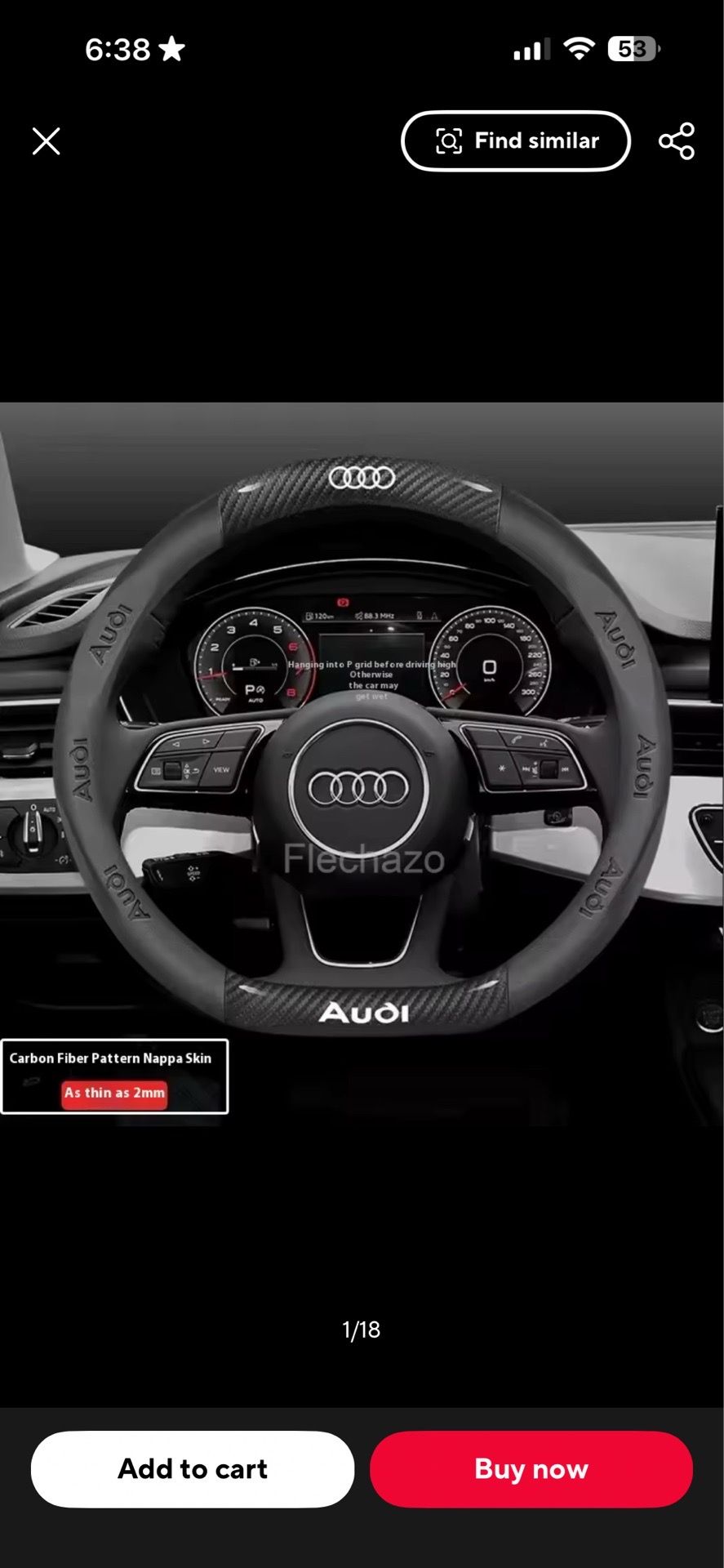 Audi Steering wheel cover