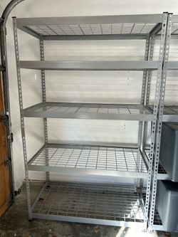 5-tier metal wire shelving rack
