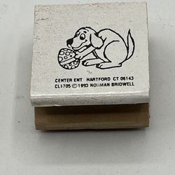 Clifford The Big Red Dog Easter Wood Mounted Rubber Stamp