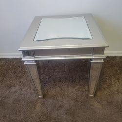 Used Good Mirror Table Silver