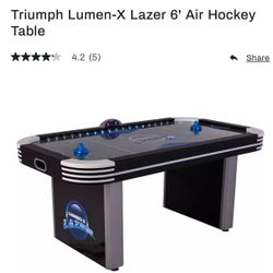 Triumph Lumen-X Lazer 6' Air Hockey Table