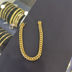 10k Gold Cuban Bracelet
