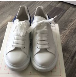 Alexander McQueen Oversized Sneakers White Blue  Women’s Size 9