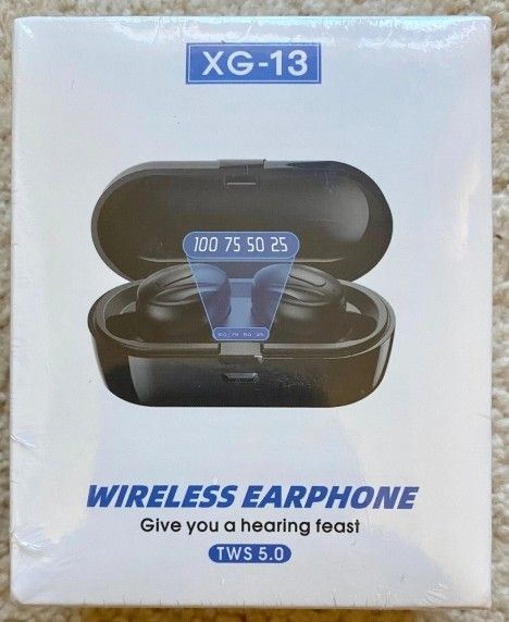 XG13 Truly Wireless Earbuds Bluetooth 5.0 Earphones w/Mic~Noise Reduction