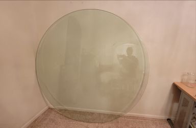 72" Glass Tabletop - Round - for Dining Table