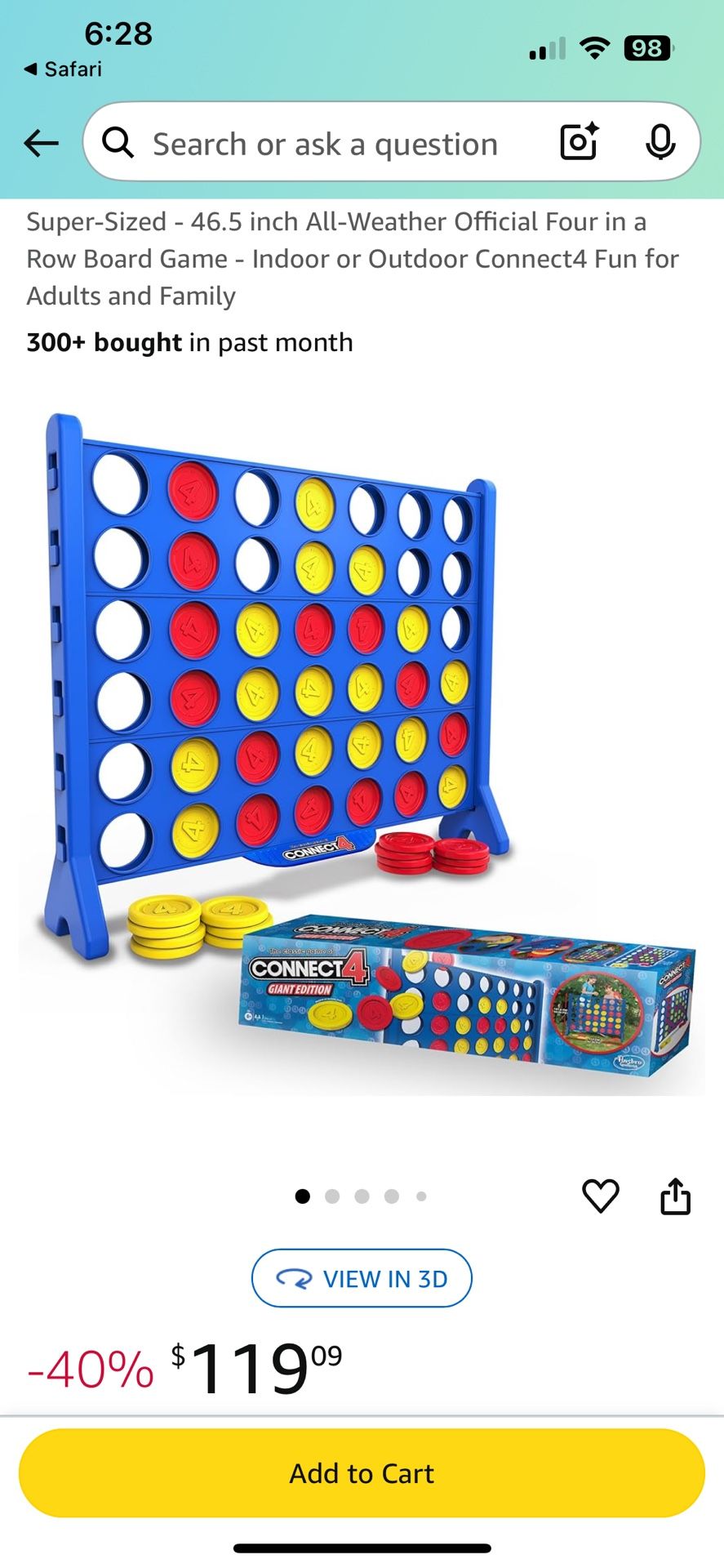 Giant Connect 4 Game
