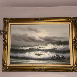 Ocean waves painting