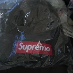 Supreme New Era Logo Beanie Brown