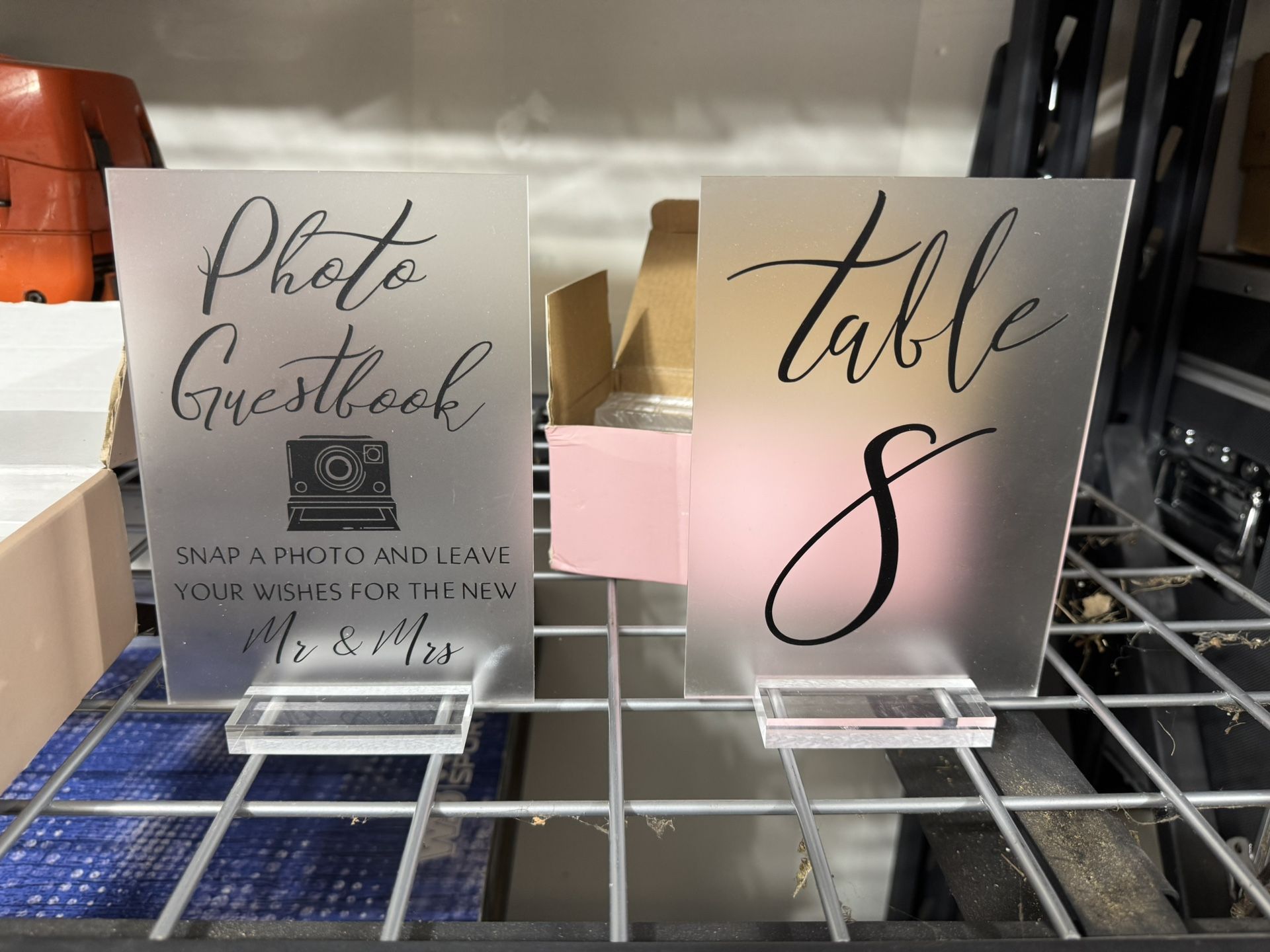 Wedding Acrylic Signs