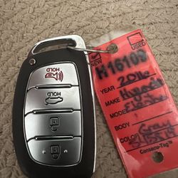 2011-2016 Hyundia  Elantra Remote Key Fob 