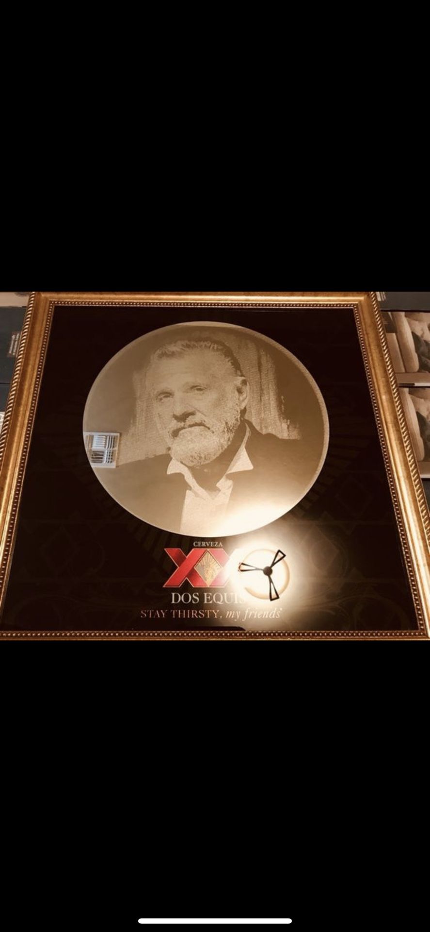 Dos XX Most Interesting Man Bar Mirror