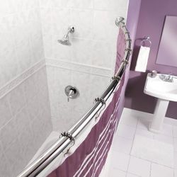 Lot Of 4 - Moen 5 Ft Curved Shower Rod Chrome 