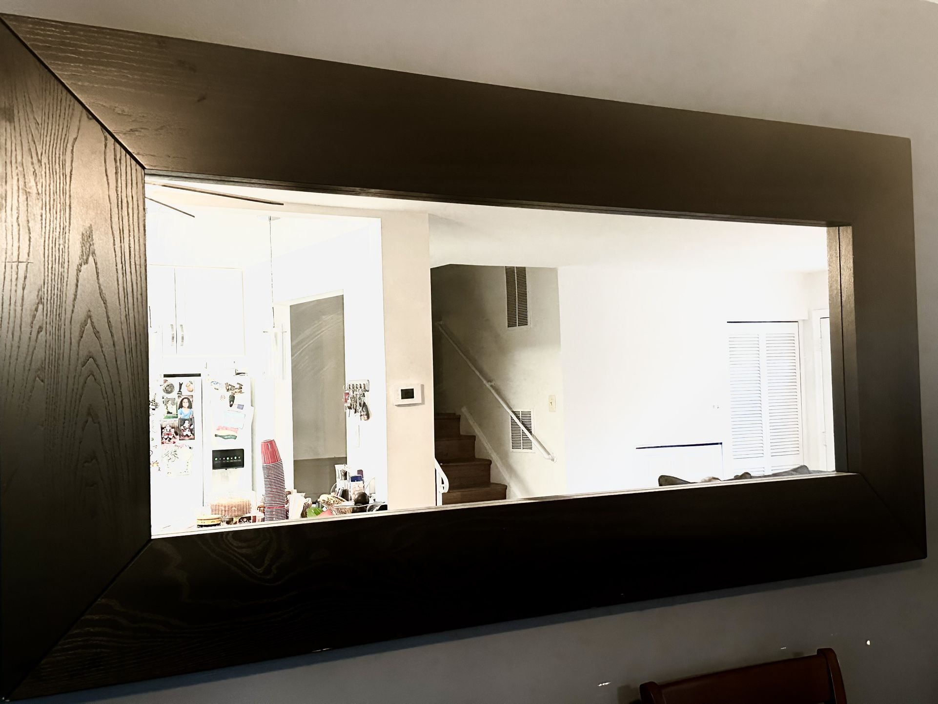 Ikea Large Dark Brown Mirror
