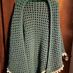 Crochet Granny Triangle Shawl 