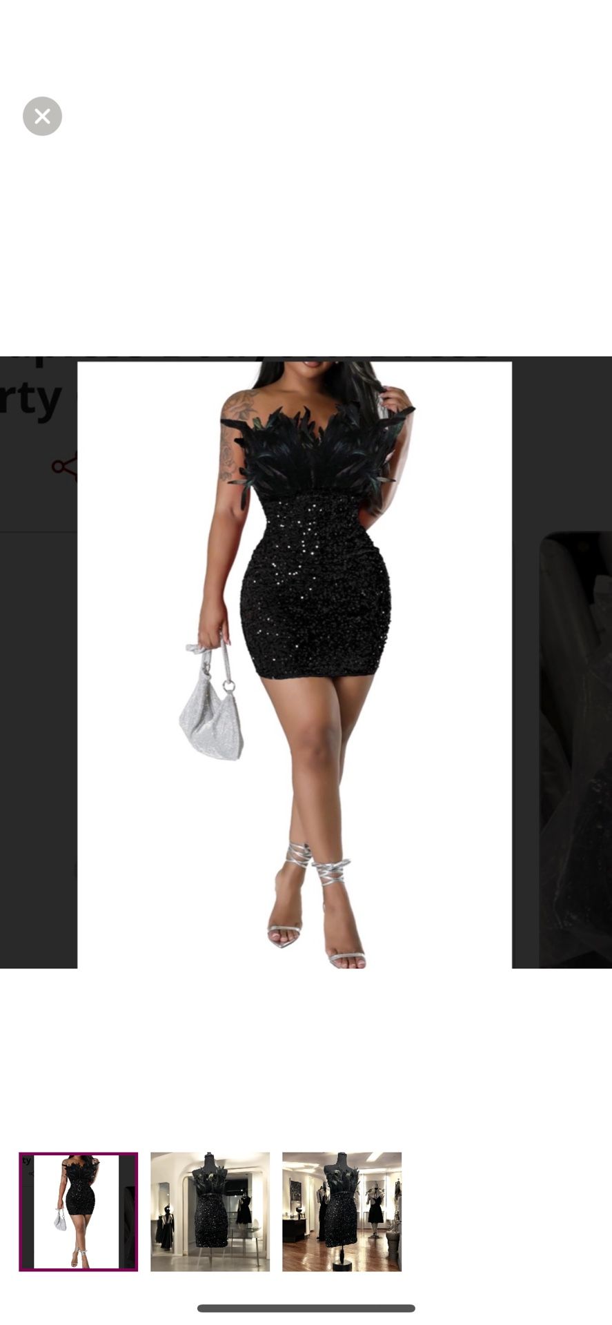 Going Out Woman’s Small Black Fancy Pretty Dress