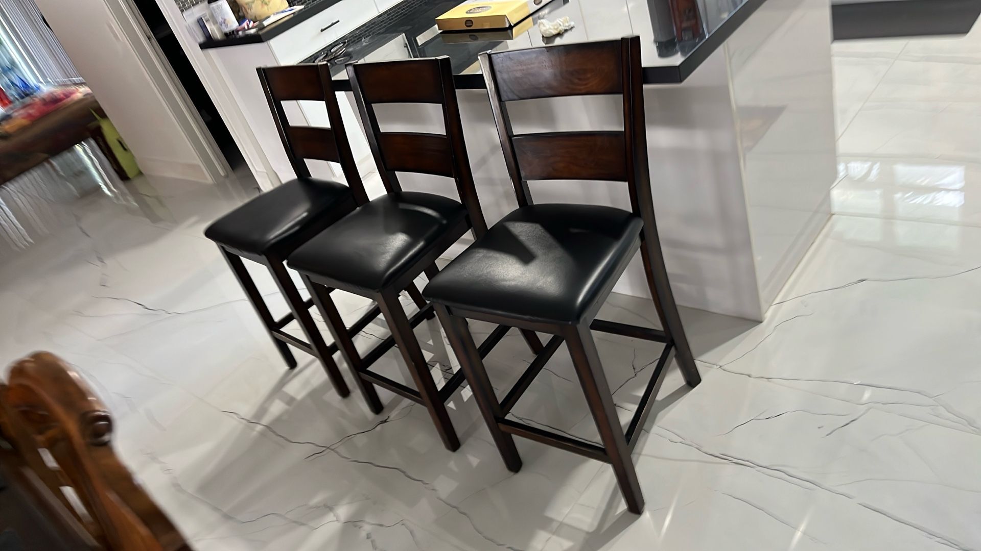 3 Stools In Good Condition