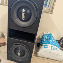 MMATTS Monster 12 Inch Speakers Q Bomb Box