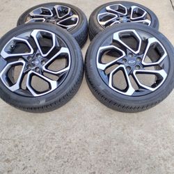 RIMS WHEELS, 245/45/19  CHEVY TRAILBLAZER, CHEVY TRAX, CHEVY  Equinox BOLT PATTERN 5X114 NEW RIMS NEW TIRES 