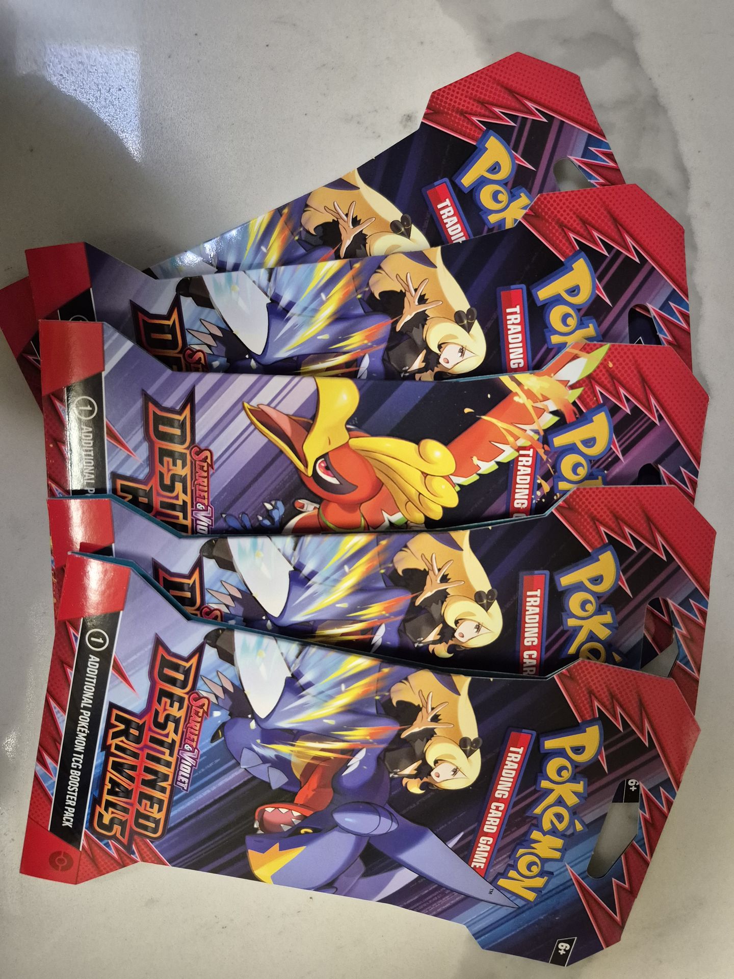 5 Destined Rivals Sleeved Packs