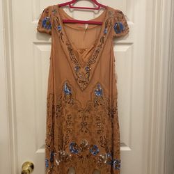 open lace back dress English Garden Party Dress S/M – OMNIA main image 1