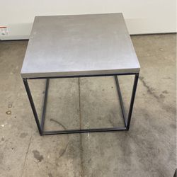 Concrete Top End Table