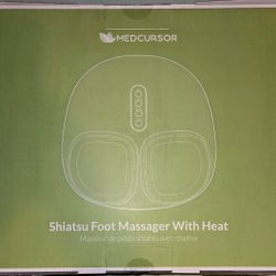 Medcursor Foot Massager Machine with Heat, Feet Massage Delivers Relief for Tired Muscles & Plantar, Deep Kneading Therapy, Multi-Level Settings for H
