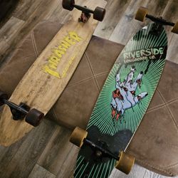 Set OF USED LONGBOARDS, MEET 76 GAS STATION AFTERNOONS OR EARLY EVENINGS