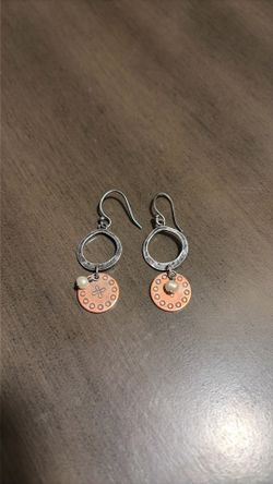 Silver earrings