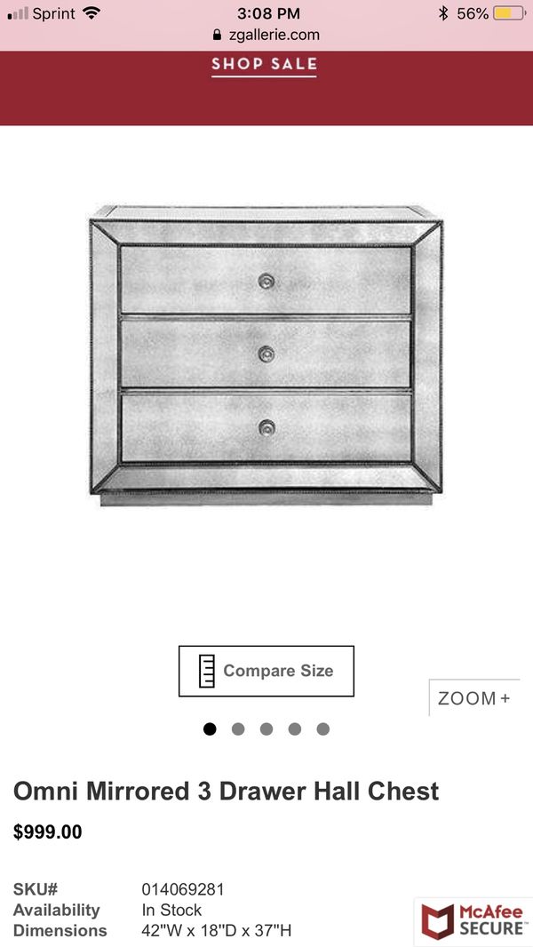 Z Gallerie 3 Drawer Dresser For In Indio Ca Offerup Open In The Appcontinue To Mobile Website