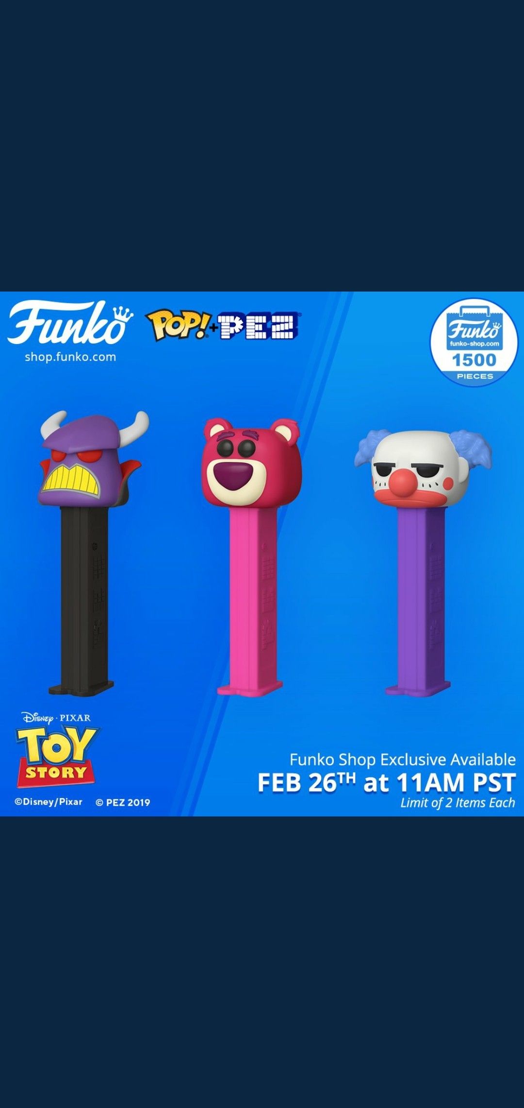 Funko shop Exclusive Pop Pez limited edition 1,500