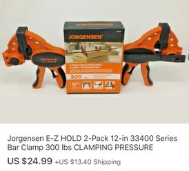 Jorgensen E-Z Clamping 2pack
