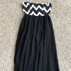 Maxi Dress Black and White