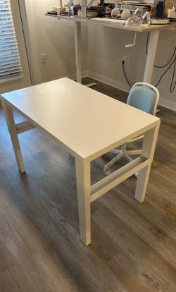 PAHL Desk + ORFJALL Desk Chair White