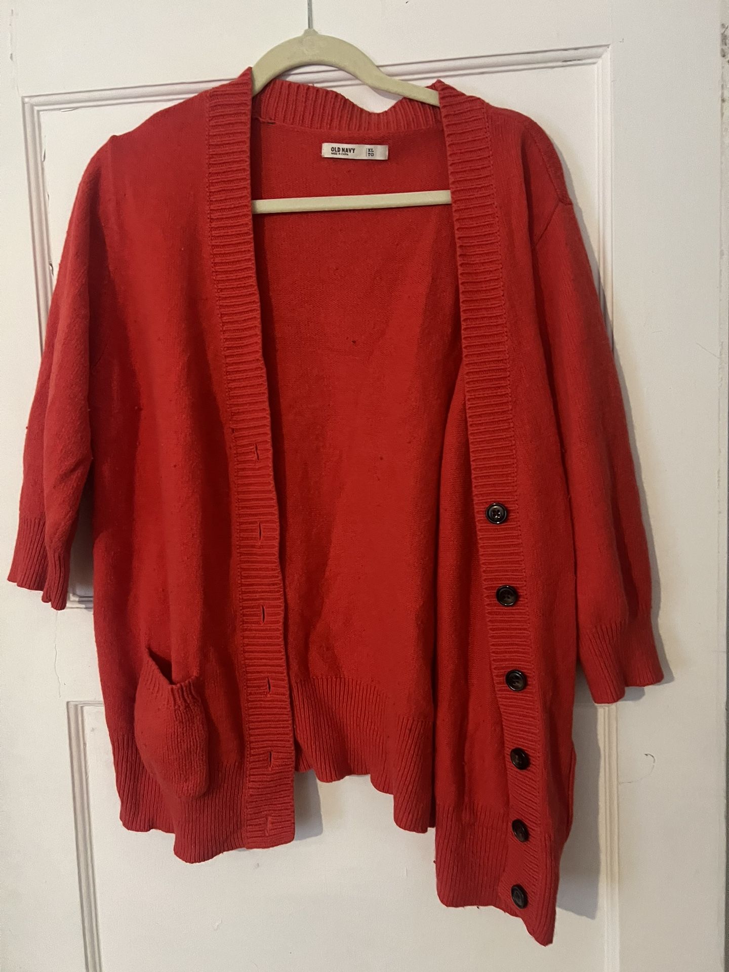 Orange Cardigan