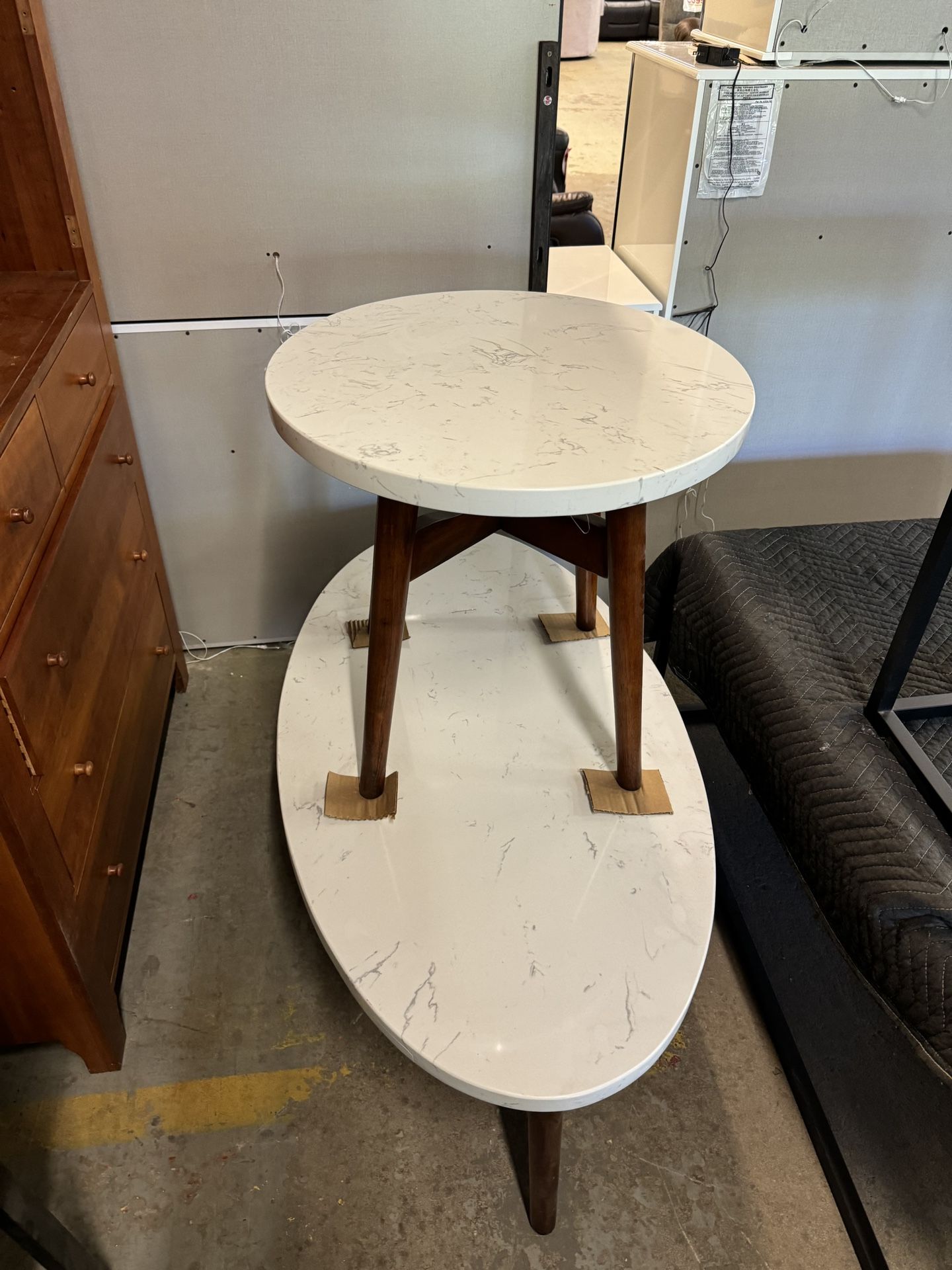 Real Marble Cocktail/end Table BOTH For $99!!!