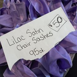Lilac Chair Sashes