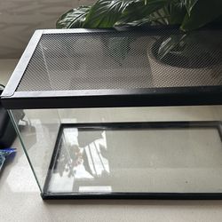 Fish tank with accessories - aquarium