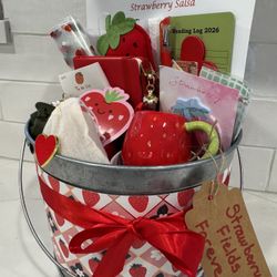 Valentines Gift. Bookish Bundle Strawberry Fiels Forever