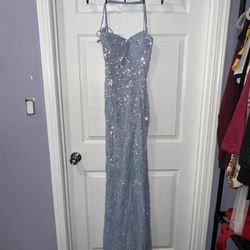 Prom Dress, Blue, Sparkly