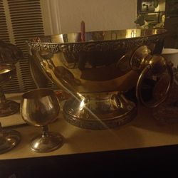 Punch Bowl, Ladle & Chalices, Goblets & Wine Glasses