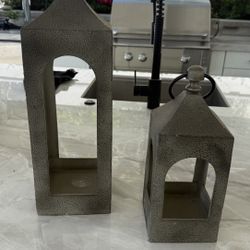 Pottery Barn Caleb Handcrafted Metal Outdoor Lanterns