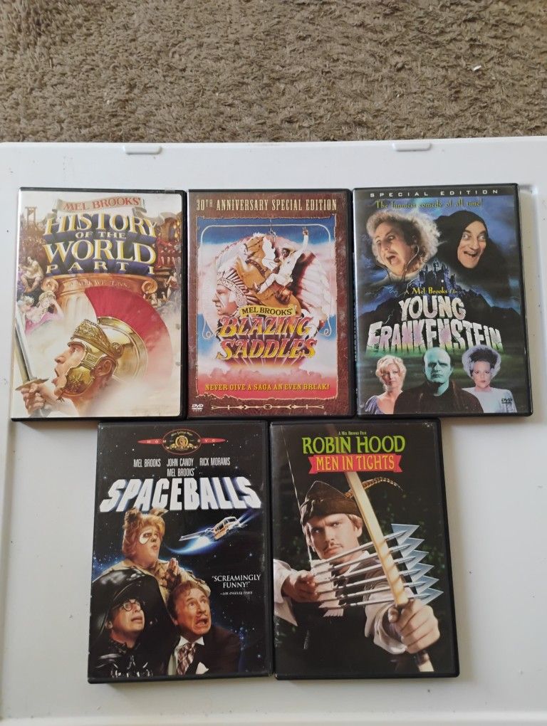 Mel Brooks DVD Lot. Like New.