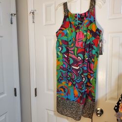 Sleeveless Multicolor Dress