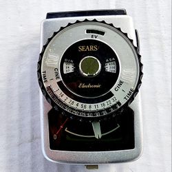 Vintage Sears Camera Photography Electronic Meter w/ Leather Case