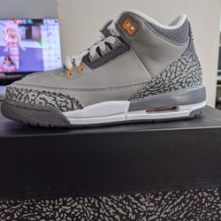 Jordan 3 Cool Grey Size 5.5y