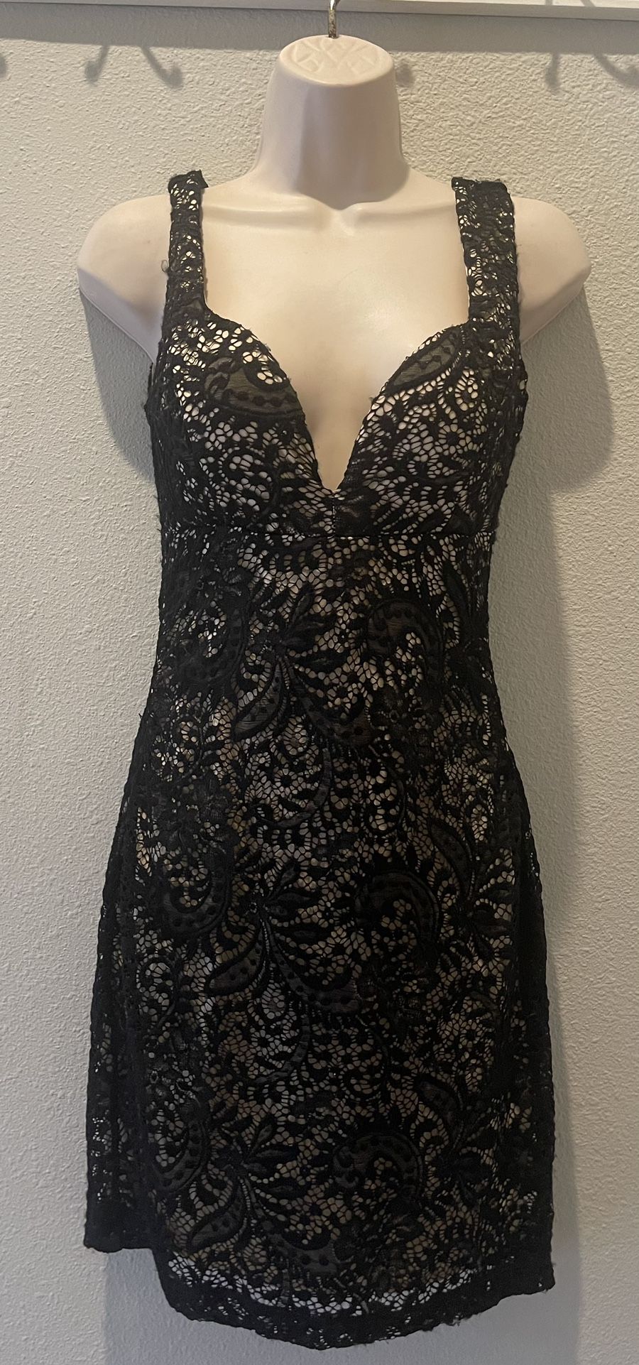 Black Lace Dress Dress Size L