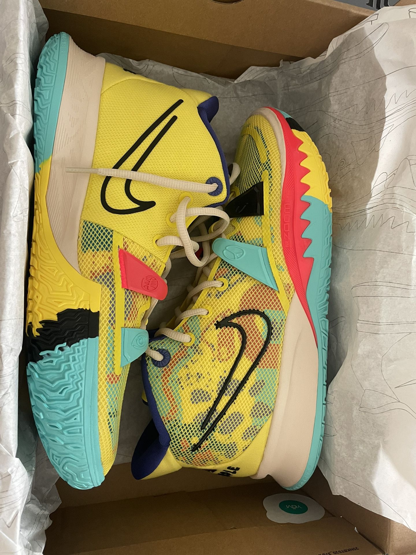 Size 10.5 - Nike Kyrie 7 1 World 1 People 2021