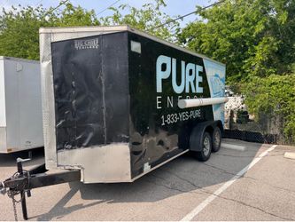 7x16 Enclosed Trailer - Tandem Axle - 7K GVWR - Work Ready